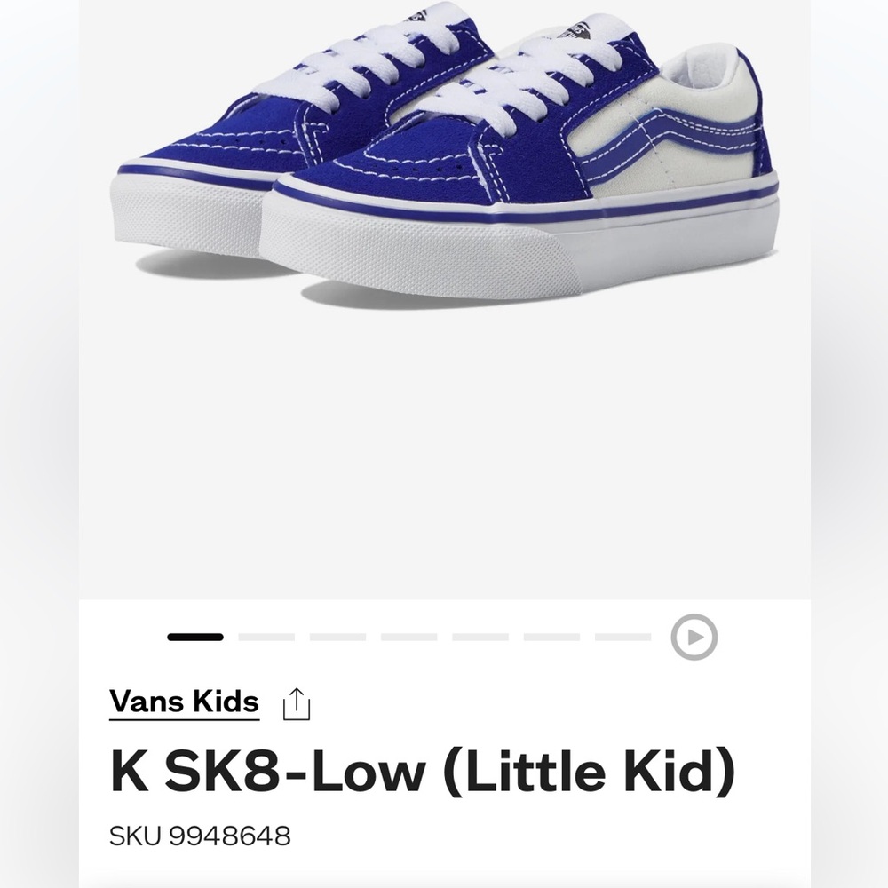 Vans skate sk8-low shoes - blue/marshmallow
